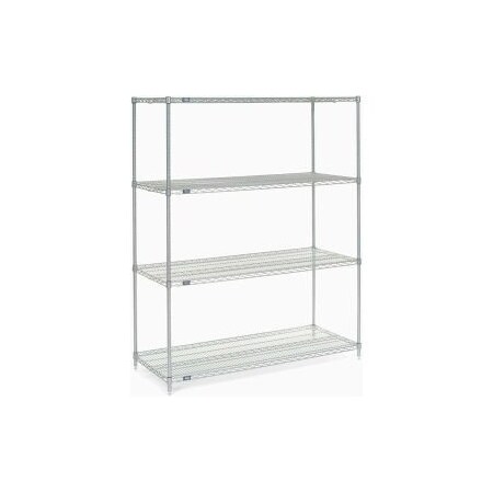 Nexel    Chrome Wire Shelving Starter Unit - 5 Tier - 72W X 18D X 86H